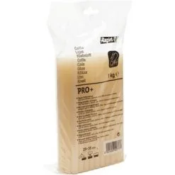 COLLE PRO + - Jaune - 1kg Diam 12mm - Longueur 190mm Sachet RAPID