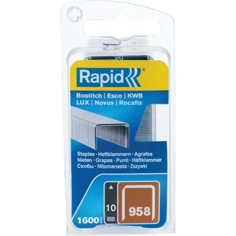 AGRAFES 958/10mm Galva Blister Etroit 1600 RAPID – Image 2