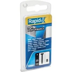 POINTES 8/25mm Galva (Gauge18) Blister Etroit 1000 RAPID