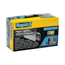 CAVALIERS 28/10mm DP Galva Boite Carton 5x1000 RAPID