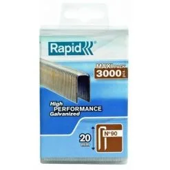 RAPID 3000 Agrafes 90/20mm Galvanisées