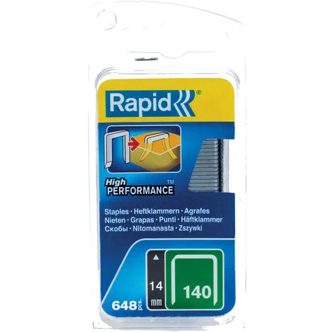 RAPID AGRAFES DIVERGENTES EN FIL PLAT N 140/14 MM _ 40109576 RAPID