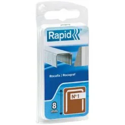 RAPID Agrafes Galvanisées En Fil Plat - N°1/8 Mm
