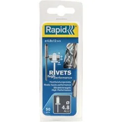 Rivet Aveugle Rapid High Performance 4,8x12mm - 50 Pièces