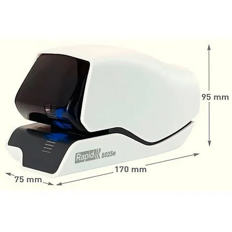 Agrafeuse électrique Rapid R5025E B Capacité 25 Feuilles - Blanc – Image 3